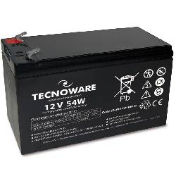 TECNOWARE POWER BATTERY 12V 11A 54W  (EACPE12V11ATWL ) - BATTERIA ERMETICA AL PIOMBO