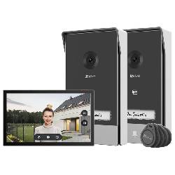 EZVIZ HP7 2-ENTRY KIT - VIDEOCITOFONO CON DOPPIA ENTRATA - 1 SCHERMO TOUCH 7"" 2K - 2 DOORBELLS CONTROLLO REMOTO - RILEVAMENTO MOVIMENTO - AUDIO BIDIREZIONALE - SBLOCCO RFID
