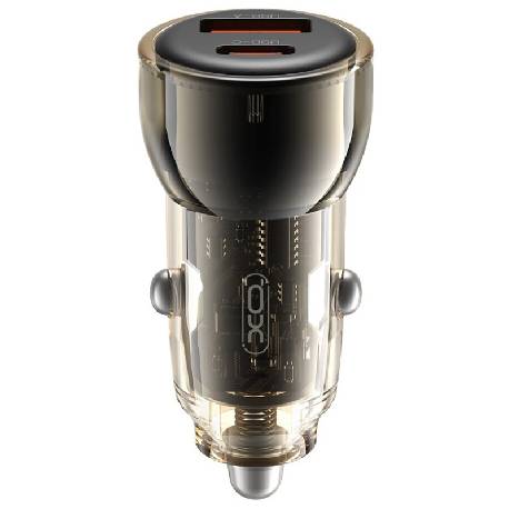 XO CC60 - CARICATORE DA AUTO 60W - 1 x USB A - 1 x USB-C