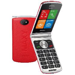 BRONDI MAXY (RED) - TELEFONO CELLULARE CON MAXY DISPLAY - TORCIA - FOTOCAMERA