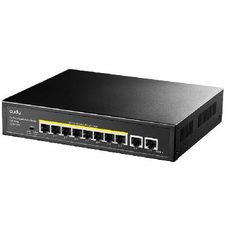 CUDY GS1010PE - UNMANAGED SWITCH 10 PT POE+ 120W