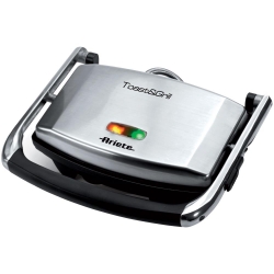 ARIETE TOAST & GRILL SLIM (1911/10) - PIASTRA ELETTRICA ANTIADERENTE - CHIUSURA SALVASPAZIO - 1000W