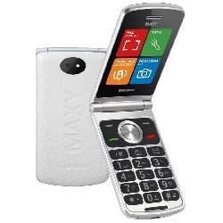 BRONDI MAXY (WHITE) - TELEFONO CELLULARE CON MAXY DISPLAY - TORCIA - FOTOCAMERA