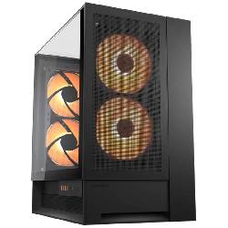 COUGAR OMNY X (BLACK) - PC CASE MID TOWER - 4 VENTOLE RGB + HUB (supp GPU VERTICAL)