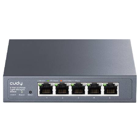 CUDY HS105 - SWITCH 5 PT 2.5G - METAL CHASSIS