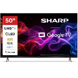 SHARP 50HP5265E - 50"" GOOGLE TV QLED 4K -  FRAMELESS - DOLBY AUDIO / VISION - CHROMECAST - BLACK - IT