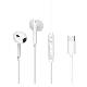 CONCEPTRONIC BRENDAN02W - AURICOLARI EARBUD - WHITE - USB-C