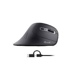 EQUIP 245119 - MOUSE ERGONOMICO WIRED USB - 6 PULSANTI - DPI SWITCH (1200/2400/4800/7200)
