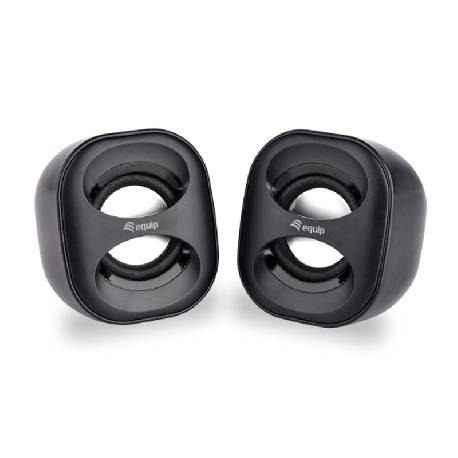 EQUIP 245330 - SPEAKER 2.0 - 6W - USB-A POWER - BLACK / WHITE