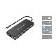 CONCEPTRONIC DONN15G - DOCKING STATION 12-IN-1 USB-C (M) 3.2 / HDMI, VGA, USB-C DATA, USB 3.0, USB 2.0, SD, TF/MICROSD, AUDIO, GBE, 100W USB PD
