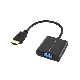 CONCEPTRONIC ABBY20B - ADATTATORE HDMI (M) / VGA (F) - RISOLUZIONE FINO A 1080P 60HZ
