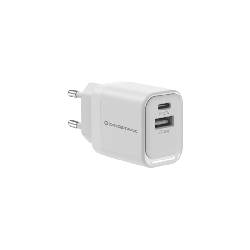 CONCEPTRONIC ALTHEA19W33 - CHARGER 2-PORT 33W GAN USB-C X 1, USB-A X 1, QC 3.0, PPS, PD 3.0, WHITE