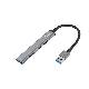 EQUIP 128960 - HUB USB-A 4-PT 3.0 - ALLUMINIO