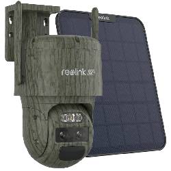 REOLINK TRACKMIX SERIES G770-C + PANNELLO SOLARE (CAMO) (B4GTMXPT4K09SPC) - TELECAMERA CAMO MOTORIZZATA 4G LTE 4K A BATTERIA