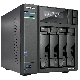 ASUSTOR LOCKERSTOR 4 (AS6704T) - 4 BAY TOWER NAS, QUAD-CORE 2.0GHZ, DUAL 2.5GBE PORTS, 4GB RAM DDR4, 4X M.2 SSD SLOTS (DISKLESS)