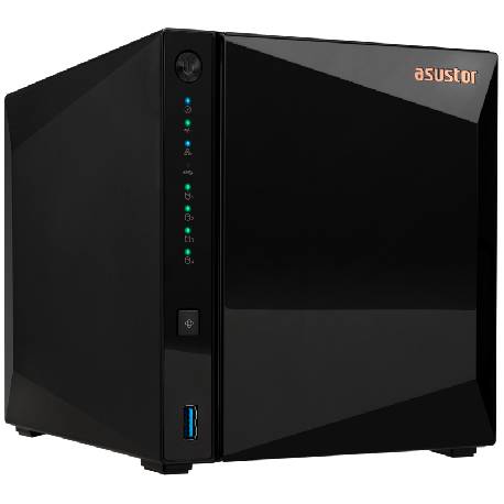 ASUSTOR DRIVESTOR 4 PRO (AS3304T V2) - 4 BAY TOWER NAS, QUAD-CORE 1.7GHZ CPU, 2.5GBE PORT, 2GB DDR4 (DISKLESS)