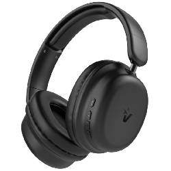 VULTECH HBT-30BK - CUFFIE OVER EAR (NERO) BLUETOOTH 5.4 - MICROFONO E CONTROLLO TRACCIA - CONNETTORE TYPE C- ANC  - BATTERIA 300MAH