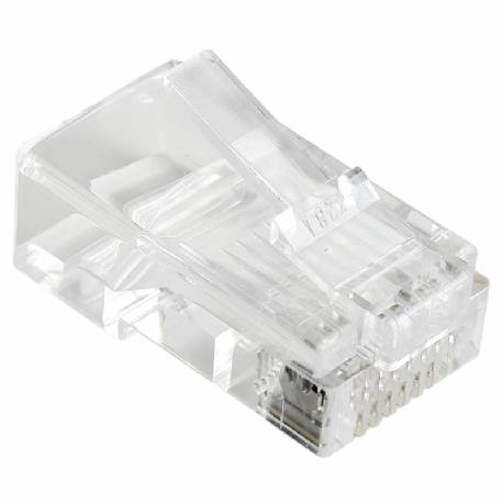 VULTECH SN21401 - CONNETTORI TRASPARENTI RJ45 UTP CAT. 5E/6 - 50 PZ. 8P8C