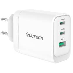 VULTECH CC65-2C1A - CARICATORE UNIVERSALE 2 PT USB-C + 1 PORTA USB-A GAN 65W