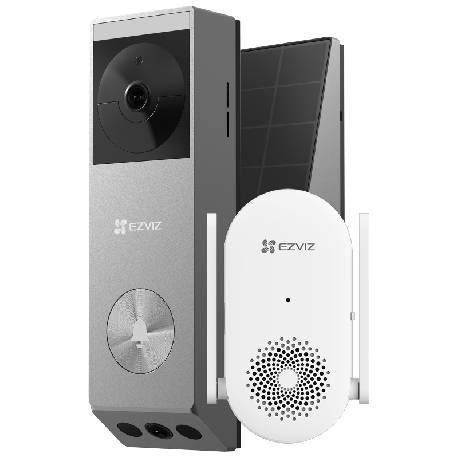 EZVIZ EP3X PRO + CH1 - KIT VIDEOCITOFONO SMART A BATTERIA + CAMPANELLO - RISOLUZIONE 3MP+2MP - VISIONE NOTTURNA A COLORI - RICONOSCIMENTO FIGURA UMANA