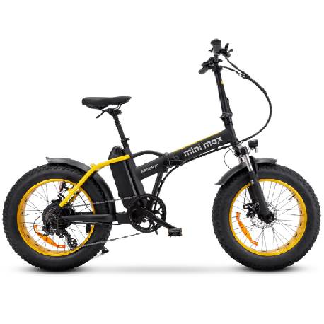 ARGENTO MINIMAX GOLD (AR-BI-250005) - E-BIKE FAT 20"" - ALLUMINIO - MOTORE BAFANG 250W 36V 10.4AH