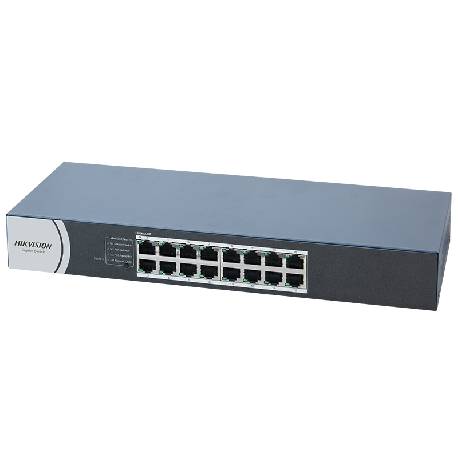 HIKVISION DS-3E0516R-O - DESKTOP SWITCH 16 PT 10/100/1000M RJ45 CASE METALLO - SOHO