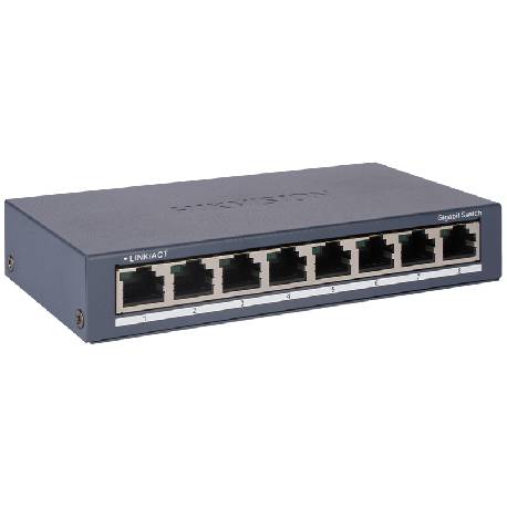 HIKVISION DS-3E0508-O - DESKTOP SWITCH 8 PT 10/100/1000M RJ45 CASE METALLO