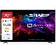 SHARP 70HP5265E - 70"" GOOGLE TV 4K QLED - FRAMELESS - HDR - AUDIO HARMAN KARDON - BLACK - IT