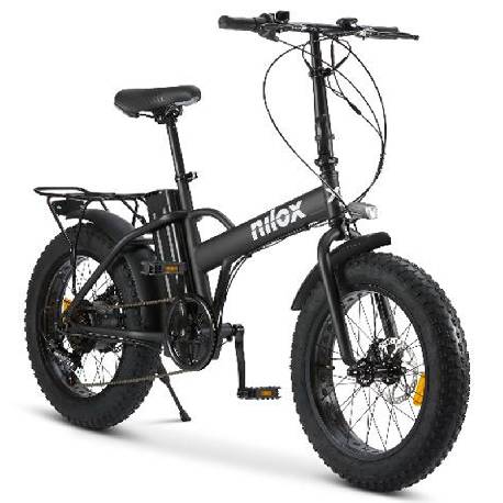 NILOX X5 PRO - FAT BIKE RIGIDA - RUOTE 20 x 4 - MOTORE 250W - FRENI DISCO - BATTERIA 36V 10AH - AUT. 60KM - CAMBIO SHIMANO 6 MARCE (NXEBX5PRO)