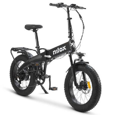 NILOX X10 ULTRA - FAT BIKE - TELAIO PIEGHEVOLE IN ALLUMINIO - RUOTE 20 x 4 - MOTORE 250W - FRENI DISCO - BATTERIA ESTRAIBILE 48V 13AH - AUT. 90KM - CAMBIO SHIMANO 6 MARCE (NXEBX10ULTRA)