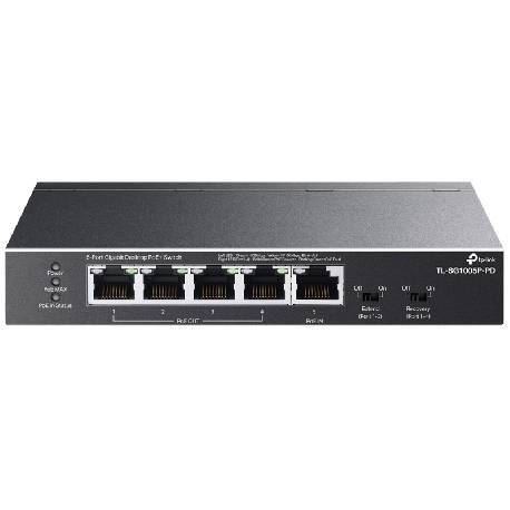TP-LINK TL-SG1005P-PD - SWITCH DESKTOP 5 PORTE GIGABIT - 4 POE OUT E 1 POE IN