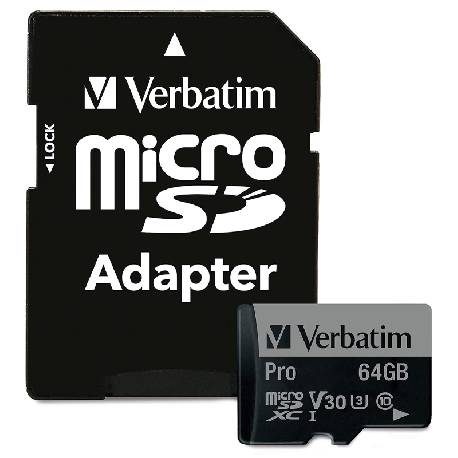 VERBATIM 47042 - MICRO SD 64 GB CLASSE 10 U3
