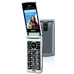 BRONDI AMICO SINCERO+ (GREY) - TELEFONO CELLULARE PER ANZIANI - TASTO SOS - TORCIA - CONTROLLO REMOTO - ANNUNCIO VOCALE - FOTOCAMERA