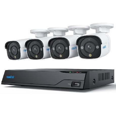 REOLINK NVS8-8MB4 - KIT 4 TELECAMERE + NVR POE 8CH - HDD 2TB INCLUSO