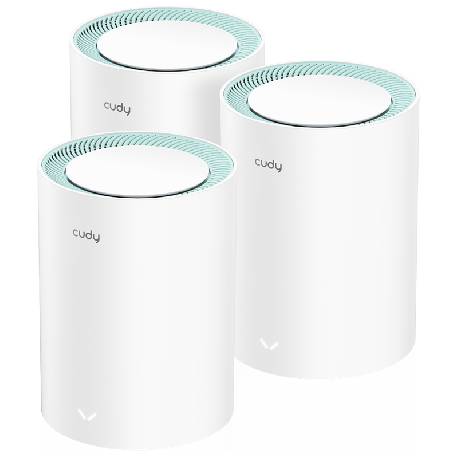 CUDY M1500(3-PACK) - MESH SYSTEM AX1500 WI-FI AC1200 WI-FI 6 GIGABIT - 3 NODI