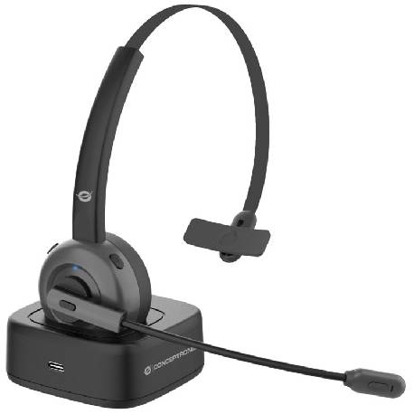 CONCEPTRONIC POLONA03BD - MONO CUFFIA BLUETOOTH WIRELESS CON MICROFONO E STAZIONE RICARICA