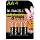 DURACELL BLISTER 2 BATTERIE STILO AA RICARICABILI 1300mAh (HR06BL2)