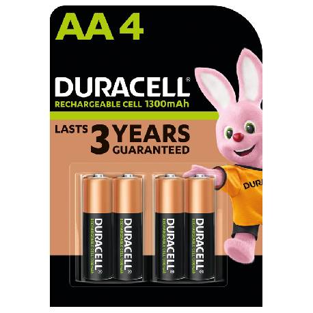 DURACELL BLISTER 2 BATTERIE STILO AA RICARICABILI 1300mAh (HR06BL2)