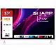 SHARP 32HE2245EW - 32"" SMART TV LED HD - FRAMELESS - COMP. TV SAT - AUDIO DOLBY DIGITAL+ / DTS HD - CHROMECAST - WHITE - IT