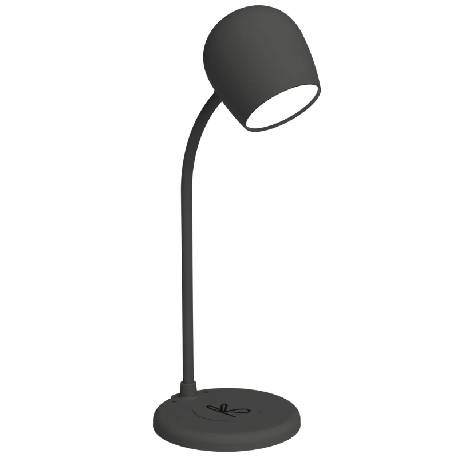 KREAFUNK ELLIE (BLACK) - LAMPADA DA TAVOLO CON SPEAKER BLUETOOTH E BASE CHARGER