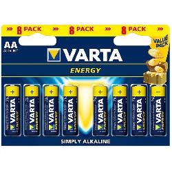 VARTA ENERGY - BLISTER 8 BATTERIE STILO AA