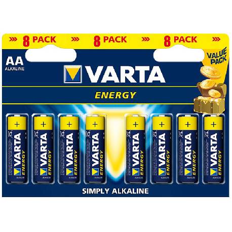 VARTA ENERGY - BLISTER 8 BATTERIE STILO AA