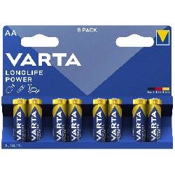 VARTA LONGLIFE POWER - BLISTER 8 BATTERIE STILO AA 