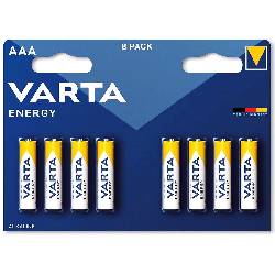 VARTA ENERGY - BLISTER 8 BATTERIE MINISTILO AAA