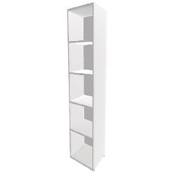 Armadi e Contenitori EDERA per composizione armadiatura chiusa (con fondo) MODULO SEGUITO rettangolare larga34,4 profonda45 alta193cm, a5comparti