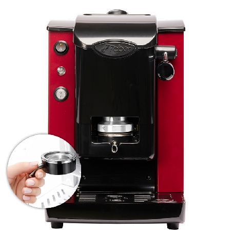 FABER SLOT PLAST LITE2.1 BORGOGNA NERO (SPBORNLT2.1) - MACCHINA CAFFE A CIALDE - 95 GRADI - PORTACIALDE ESTRAIBILE