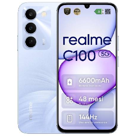 REALME C100 (PURPLE) - SMARTPHONE 6.8" - 5G - RAM 4GB - STORAGE 128GB