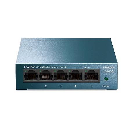 TP-LINK LS105G - SWITCH 5 PORTE GIGABIT - CASE METALLICO