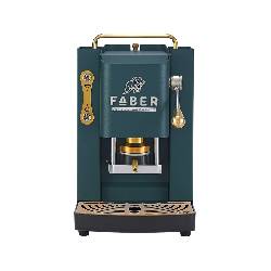 FABER PRO DELUXE 3.0  BRITISH GREEN BRASS - MACCHINA CAFFÈ A CIALDE - ELETTROVALVOLA - PORTACIALDA ESTRAIBILE