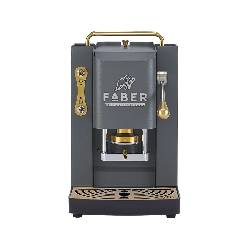 FABER PRO DELUXE 3.0  GRAY DAYTONA BRASS - MACCHINA CAFFÈ A CIALDE - ELETTROVALVOLA - PORTACIALDA ESTRAIBILE